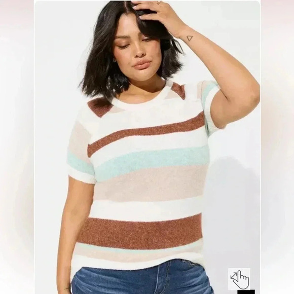 torrid Tops - Softest Sweater Short Sleeve  Pullover